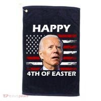 Happy 4th Of Easter Joe Biden Funny Golf Towel thumb 0