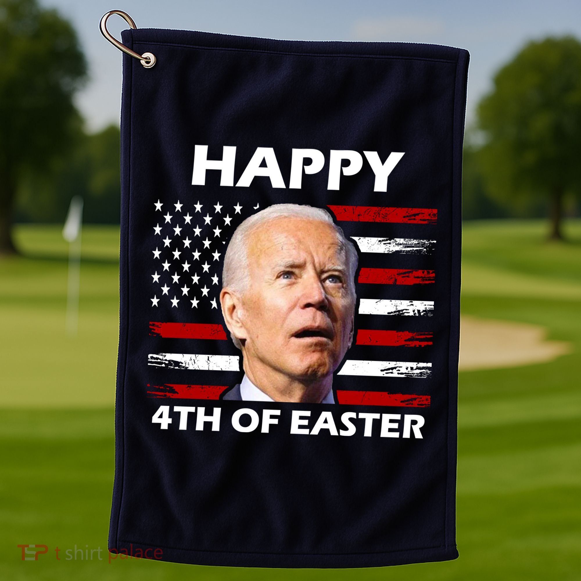 Happy 4th Of Easter Joe Biden Funny Golf Towel
