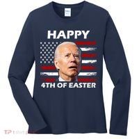 Happy 4th Of Easter Joe Biden Funny Women's Long Sleeve Shirt thumb 0
