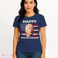 Happy 4th Of Easter Joe Biden Funny Women's T-Shirt thumb 4