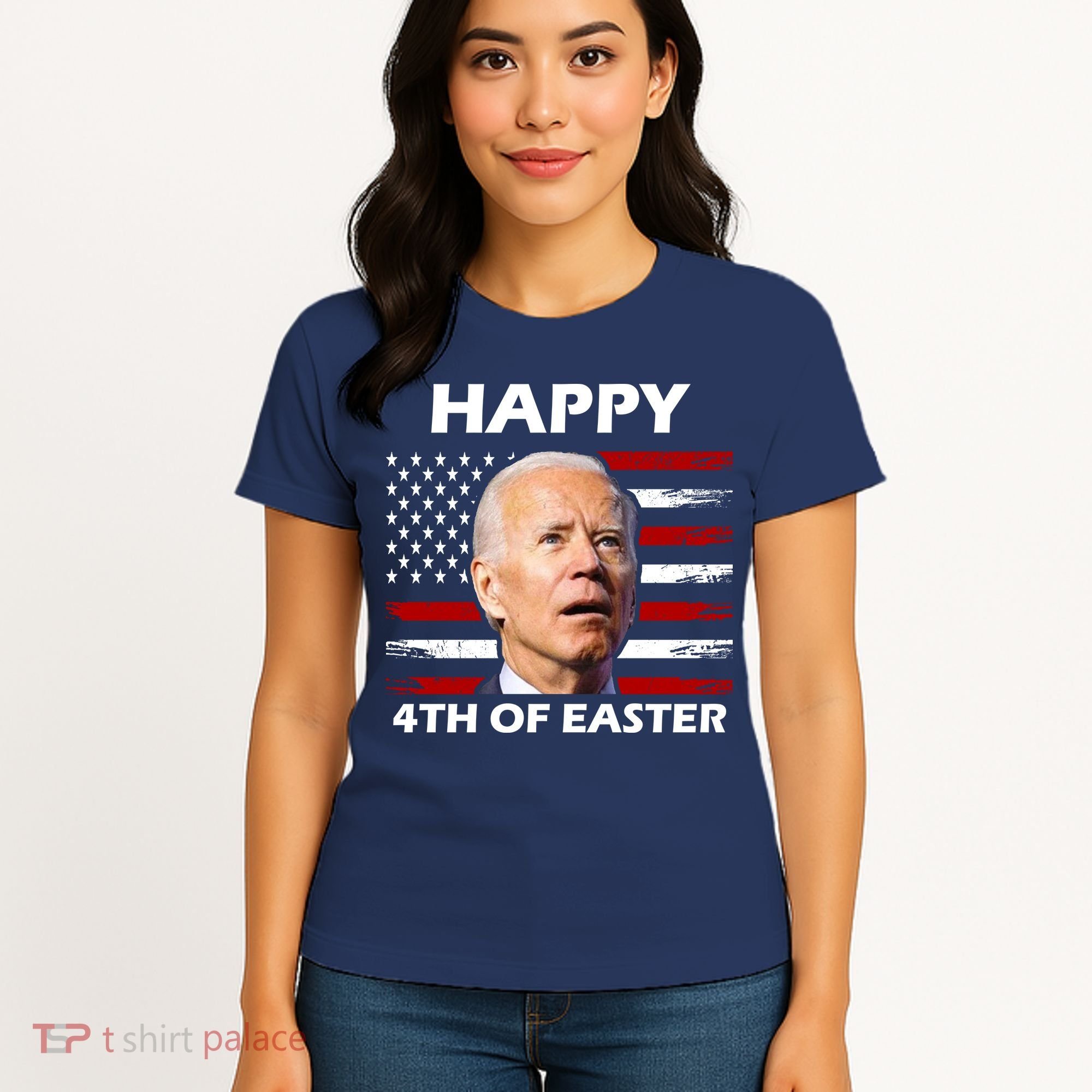 Happy 4th Of Easter Joe Biden Funny Women's T-Shirt