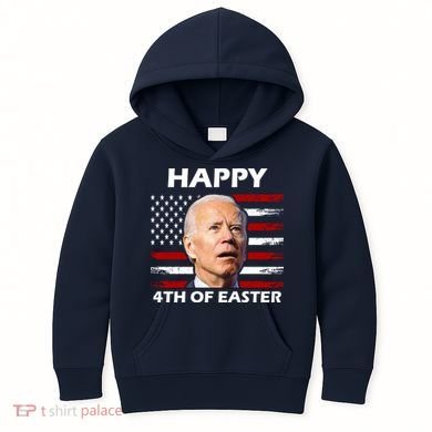 Happy 4th Of Easter Joe Biden Funny Kids Hoodie