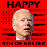 Happy 4th Of Easter Joe Biden Funny Santa Hat thumb 1