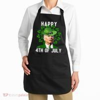 Happy 4th Of July Joe Biden St Patrick's Day Apron thumb 2