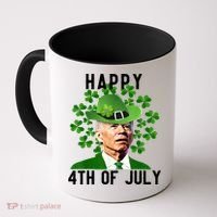 Happy 4th Of July Joe Biden St Patrick's Day Coffee Mug thumb 0