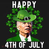 Happy 4th Of July Joe Biden St Patrick's Day Ornament thumb 1
