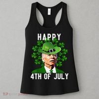 Happy 4th Of July Joe Biden St Patrick's Day Women's Tank Top thumb 3
