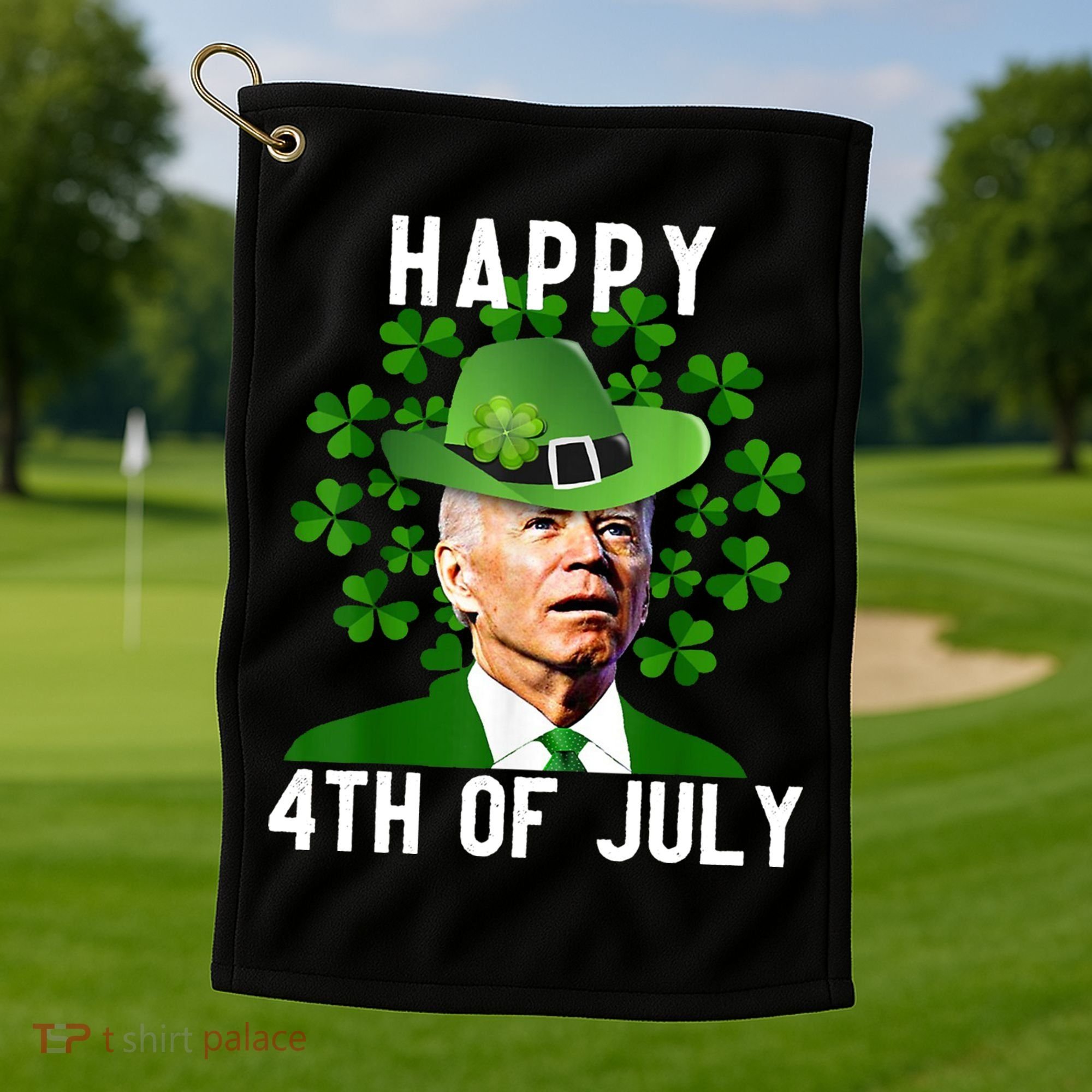 Happy 4th Of July Joe Biden St Patrick's Day Golf Towel