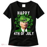 Happy 4th Of July Joe Biden St Patrick's Day Women's T-Shirt thumb 0