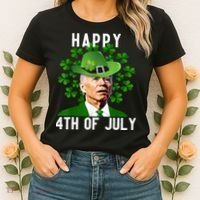 Happy 4th Of July Joe Biden St Patrick's Day Women's T-Shirt thumb 2