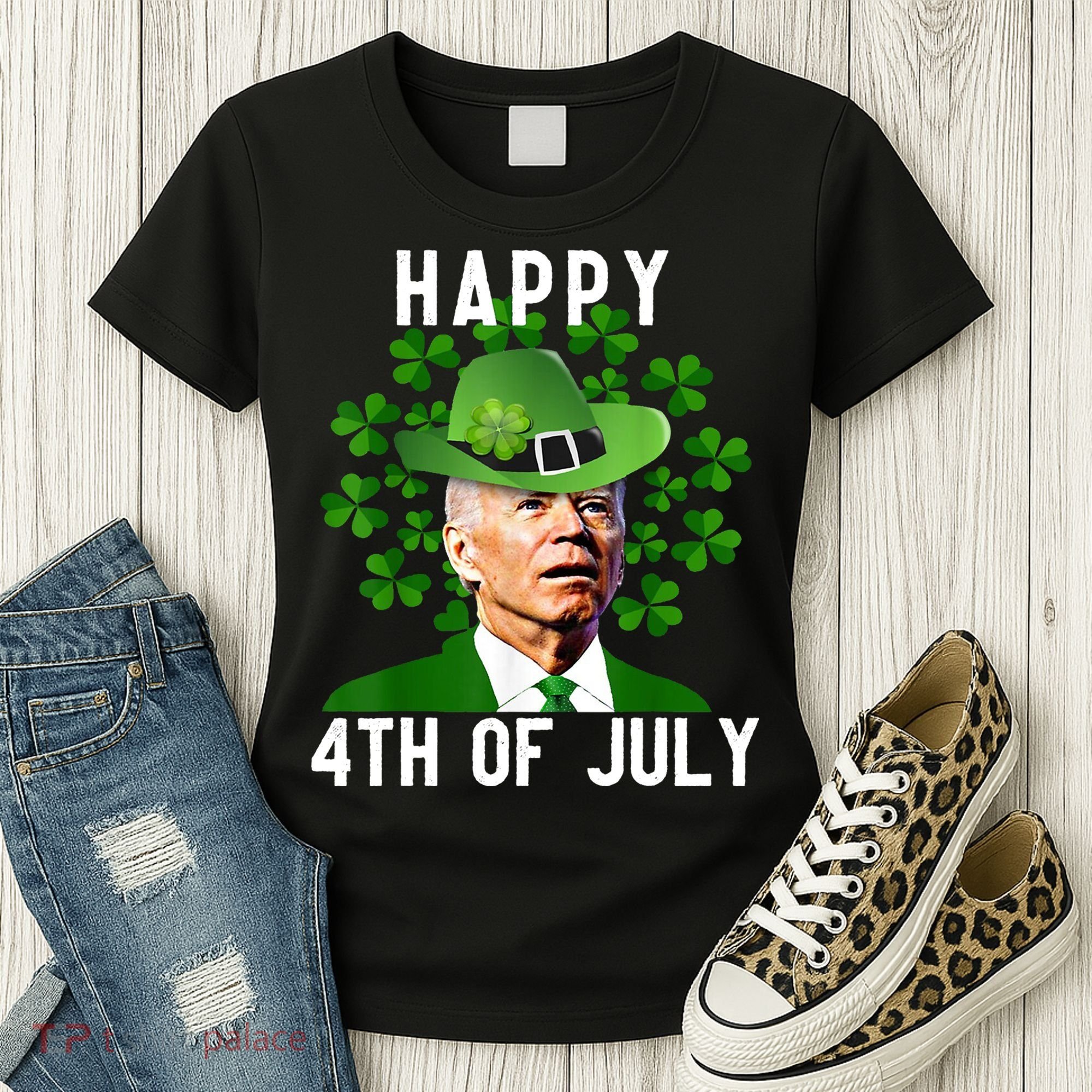 Happy 4th Of July Joe Biden St Patrick's Day Women's T-Shirt
