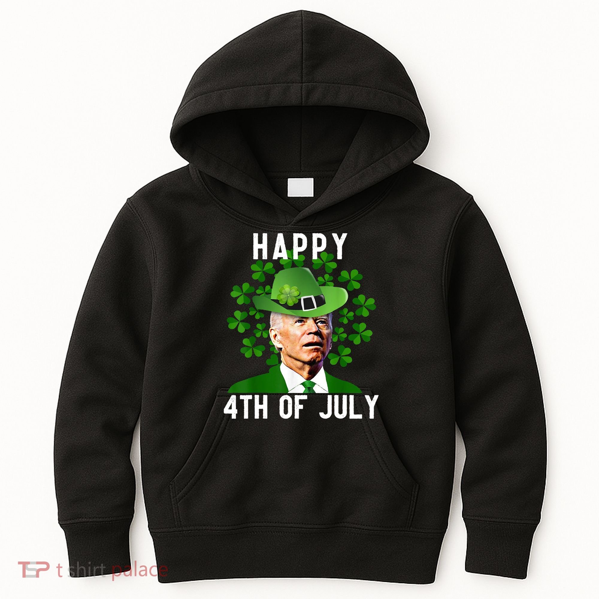 Happy 4th Of July Joe Biden St Patrick's Day Kids Hoodie