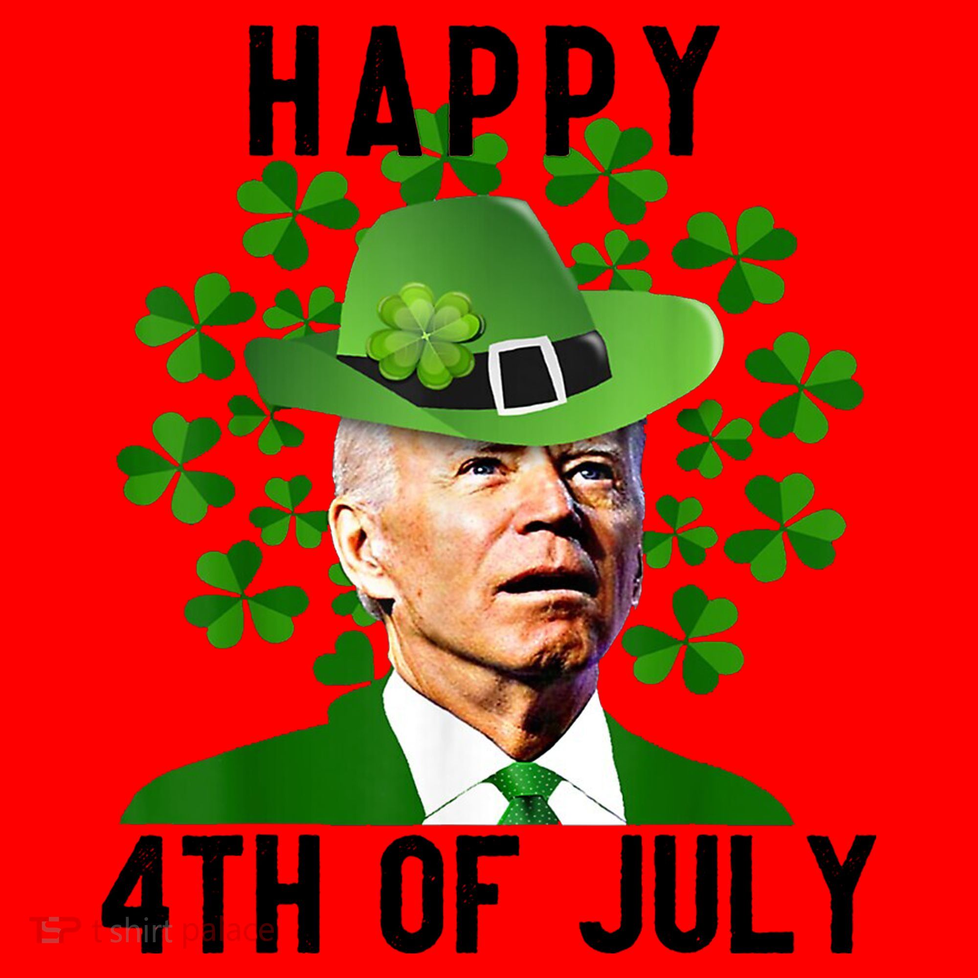 Happy 4th Of July Joe Biden St Patrick's Day Santa Hat