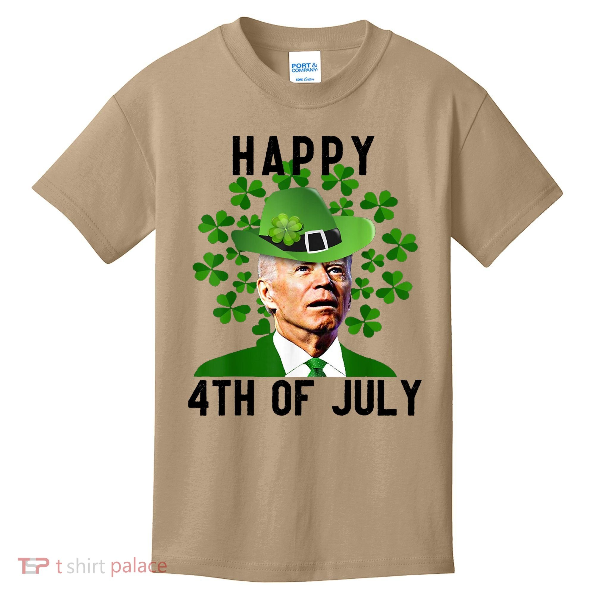 Happy 4th Of July Joe Biden St Patrick's Day Kids T-Shirt