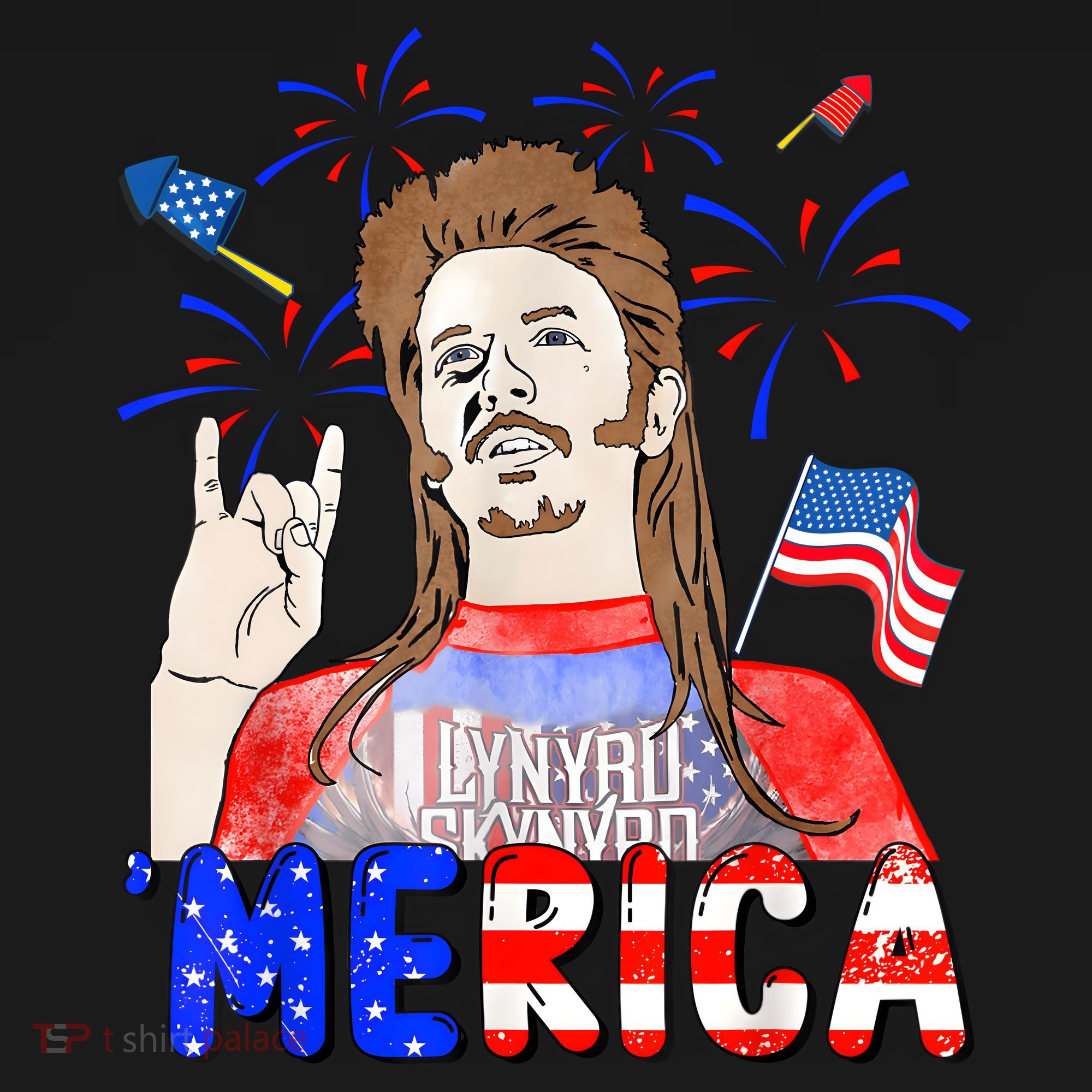 Happy 4th Of July Merica Funny Joe American Flag Polo