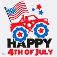 Happy 4th Of July Monster Truck American Flag Women's Tank Top thumb 5