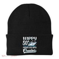 Happy 50th Anniversary Cruise Wedding 50 Years Old Couples Beanie thumb 0