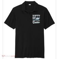 Happy 50th Anniversary Cruise Wedding 50 Years Old Couples Sport-Tek Posi-UV Pro Polo thumb 0