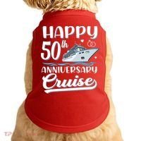 Happy 50th Anniversary Cruise Wedding 50 Years Old Couples Doggie Tank thumb 0