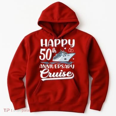 Happy 50th Anniversary Cruise Wedding 50 Years Old Couples Hoodie