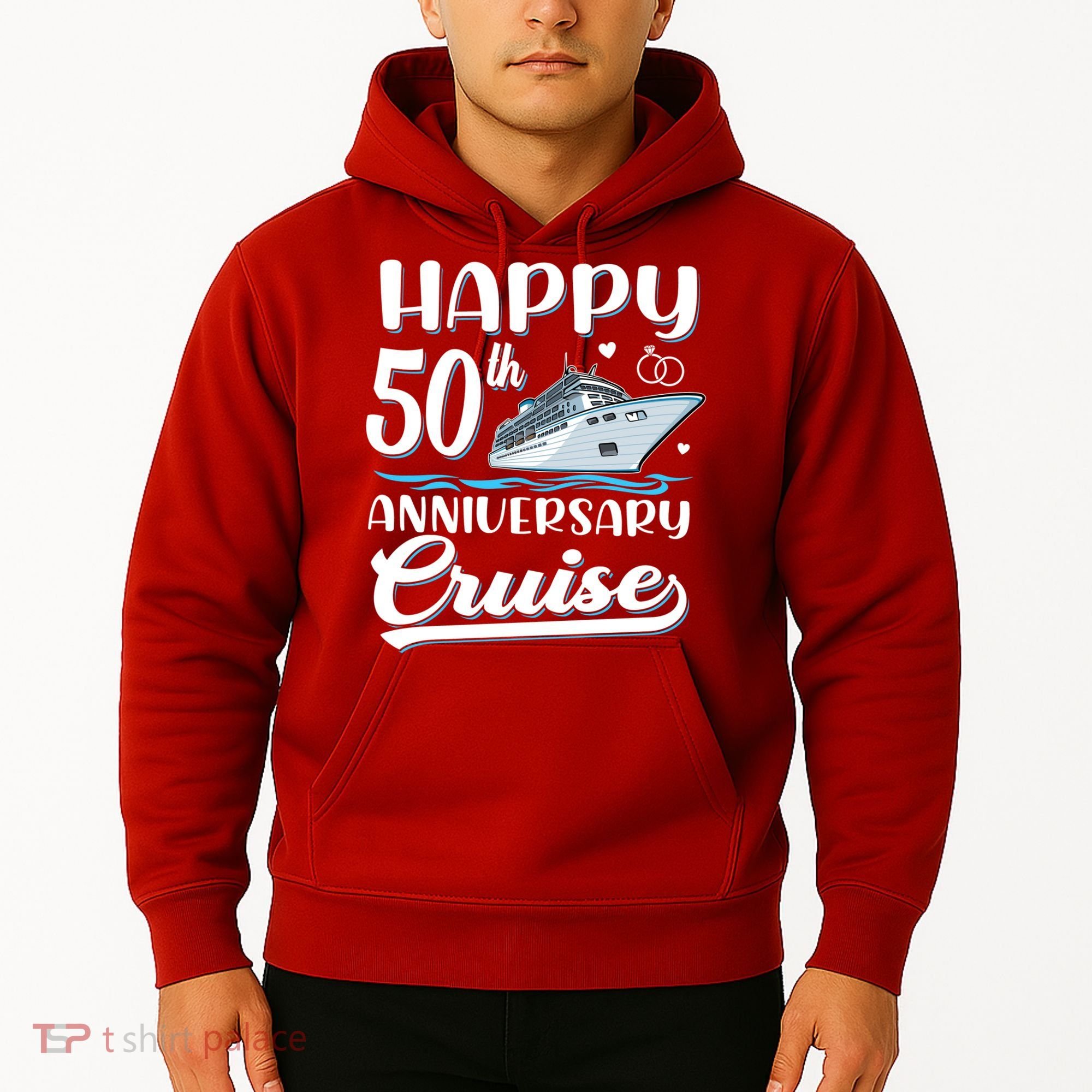 Happy 50th Anniversary Cruise Wedding 50 Years Old Couples Hoodie