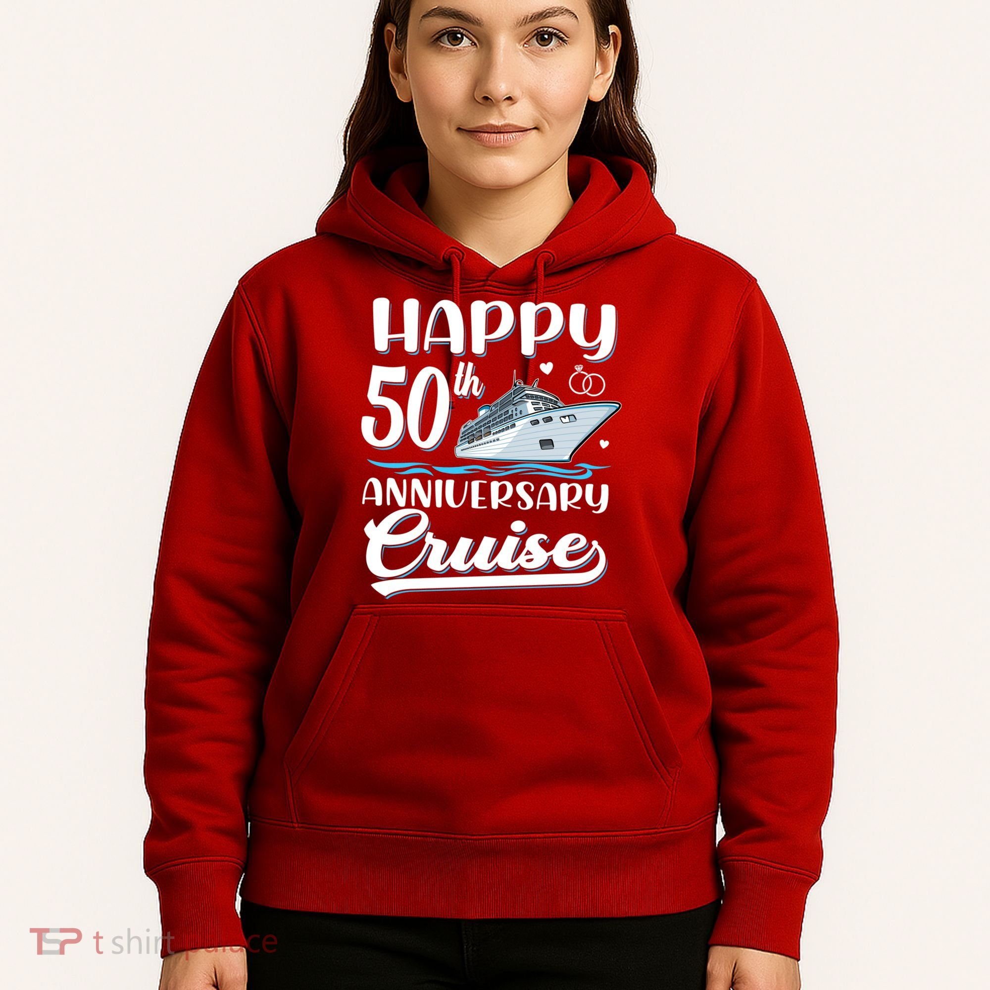 Happy 50th Anniversary Cruise Wedding 50 Years Old Couples Hoodie