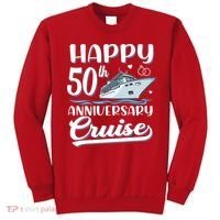Happy 50th Anniversary Cruise Wedding 50 Years Old Couples Sweatshirt thumb 0