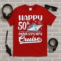 Happy 50th Anniversary Cruise Wedding 50 Years Old Couples T-Shirt thumb 5