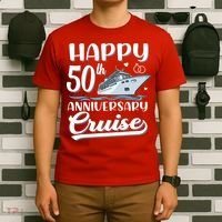 Happy 50th Anniversary Cruise Wedding 50 Years Old Couples T-Shirt thumb 6