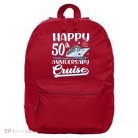 Happy 50th Anniversary Cruise Wedding 50 Years Old Couples 16 in Basic Backpack thumb 0