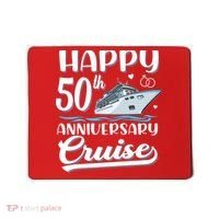 Happy 50th Anniversary Cruise Wedding 50 Years Old Couples Mousepad thumb 0