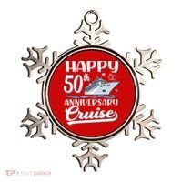 Happy 50th Anniversary Cruise Wedding 50 Years Old Couples Ornament thumb 0
