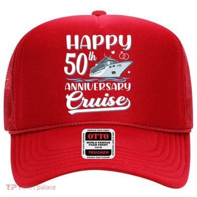 Happy 50th Anniversary Cruise Wedding 50 Years Old Couples Hat