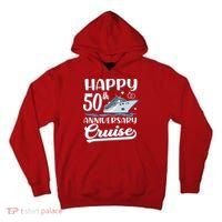 Happy 50th Anniversary Cruise Wedding 50 Years Old Couples Tall Hoodie thumb 0