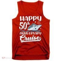 Happy 50th Anniversary Cruise Wedding 50 Years Old Couples Tank Top thumb 0