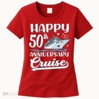 Happy 50th Anniversary Cruise Wedding 50 Years Old Couples Women's T-Shirt thumb 0