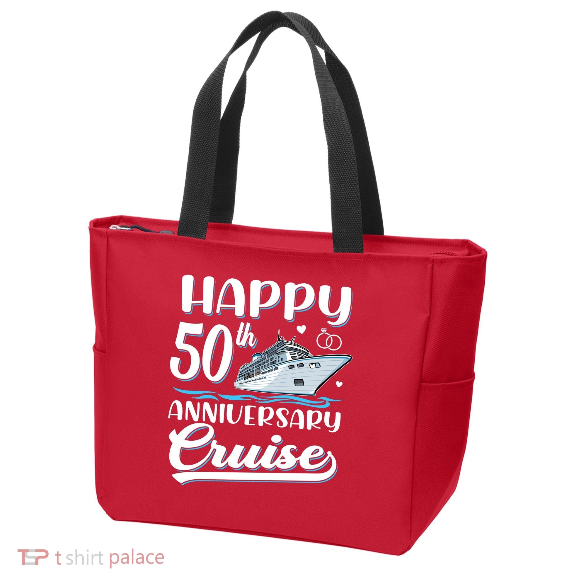 Happy 50th Anniversary Cruise Wedding 50 Years Old Couples Tote Bag