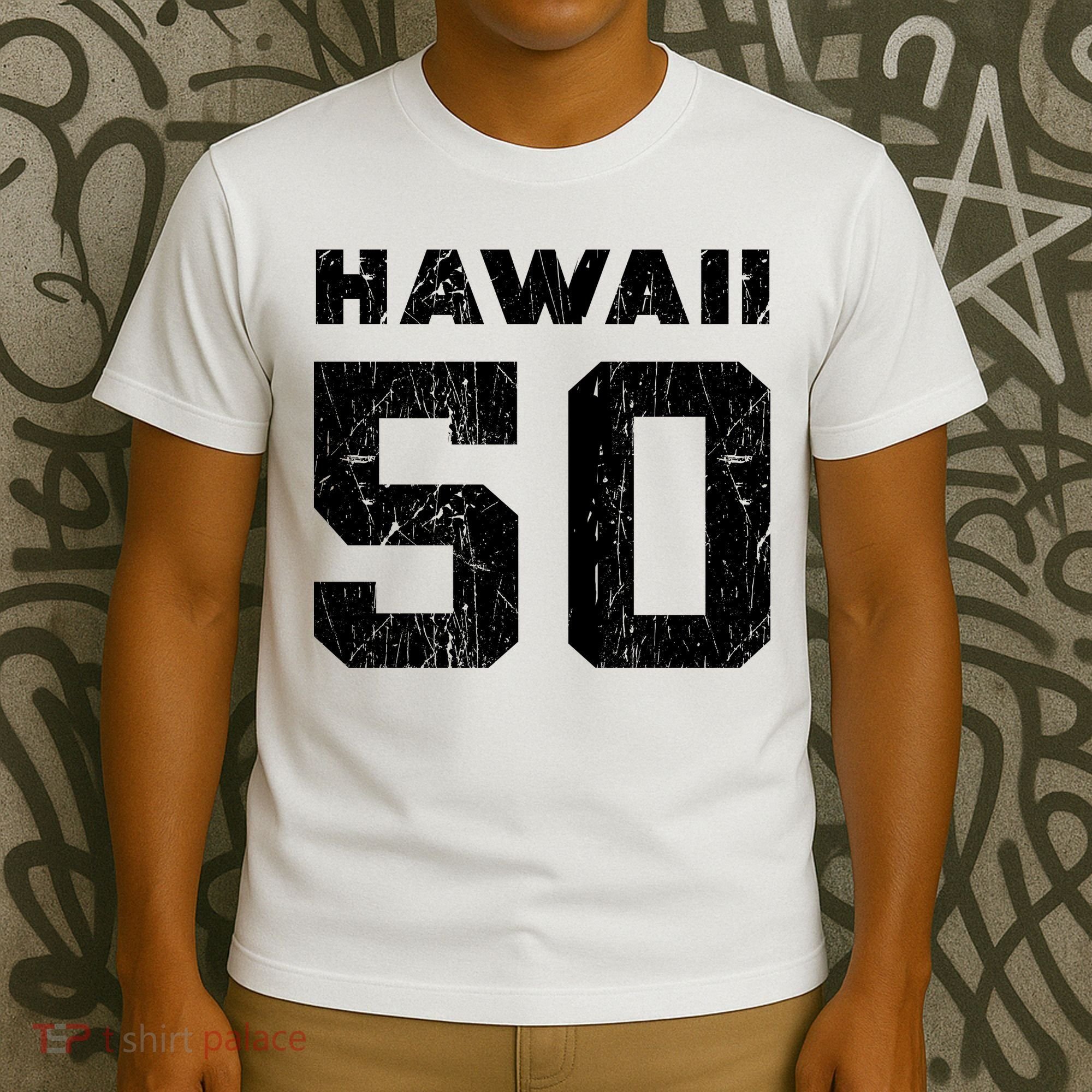 Hawaii 50 Birthday Hawaii 50th State Vintage T-Shirt