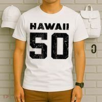 Hawaii 50 Birthday Hawaii 50th State Vintage T-Shirt thumb 6