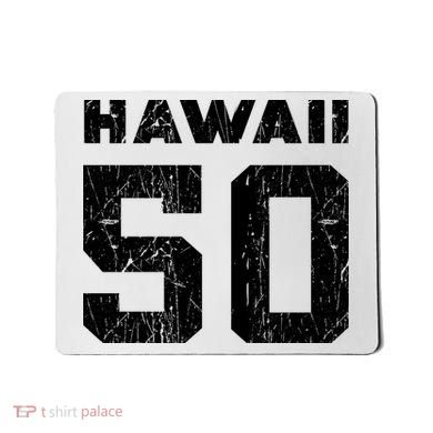 Hawaii 50 Birthday Hawaii 50th State Vintage Mousepad
