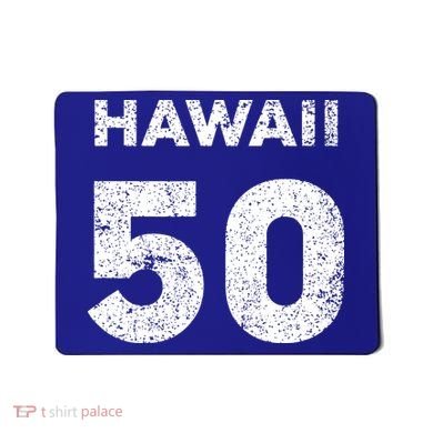 Hawaii 50 Birthday Hawaii 50th State Vintage Mousepad