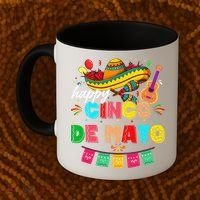 Happy 5 De Mayo Lets Fiesta Viva Mexico Cinco De Mayo Coffee Mug thumb 2