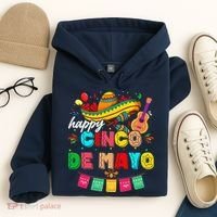 Happy 5 De Mayo Lets Fiesta Viva Mexico Cinco De Mayo Hoodie thumb 4