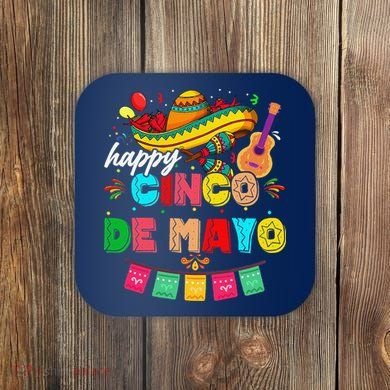 Happy 5 De Mayo Lets Fiesta Viva Mexico Cinco De Mayo Coaster