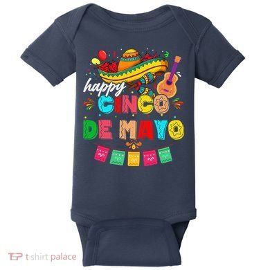 Happy 5 De Mayo Lets Fiesta Viva Mexico Cinco De Mayo Baby Bodysuit