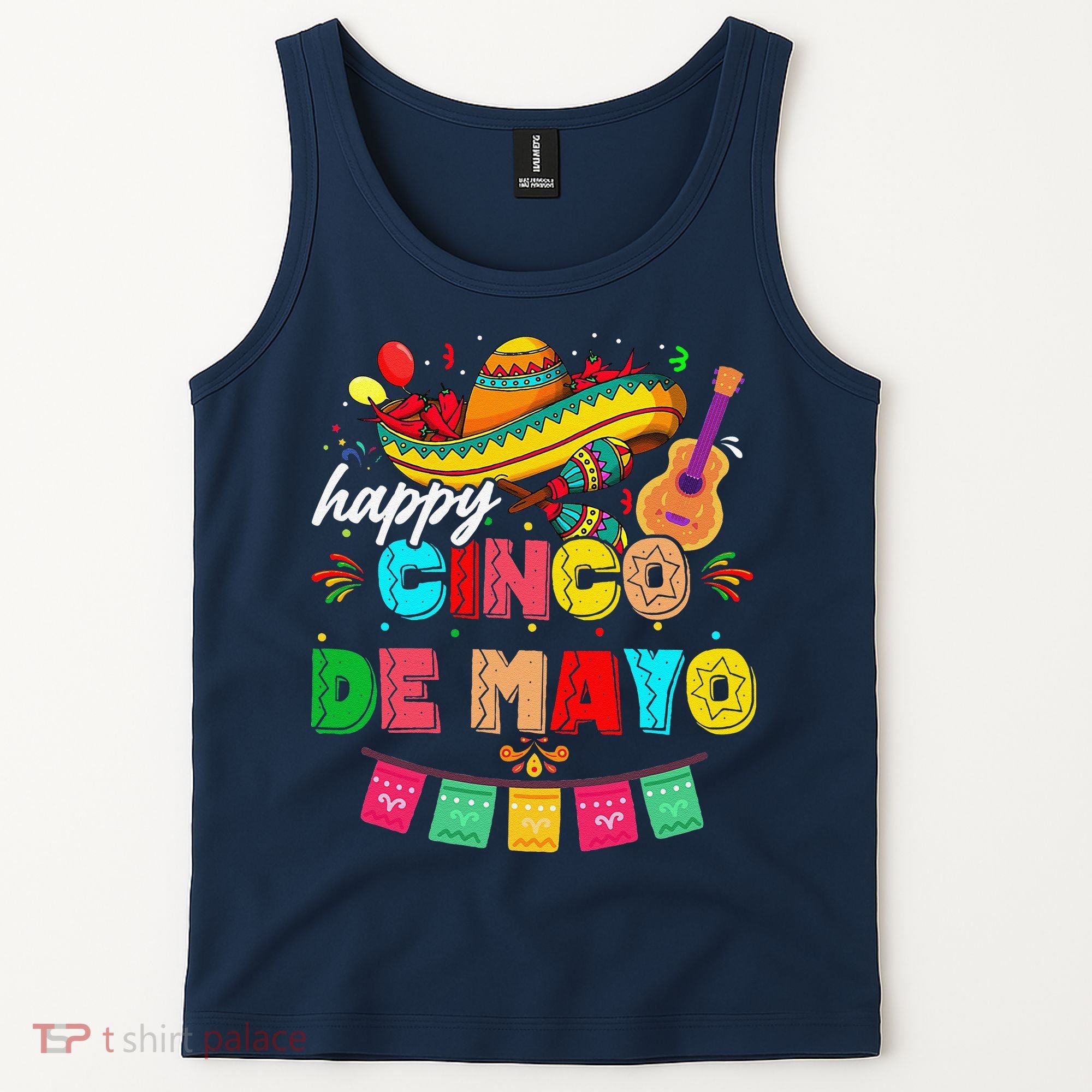 Happy 5 De Mayo Lets Fiesta Viva Mexico Cinco De Mayo Tank Top