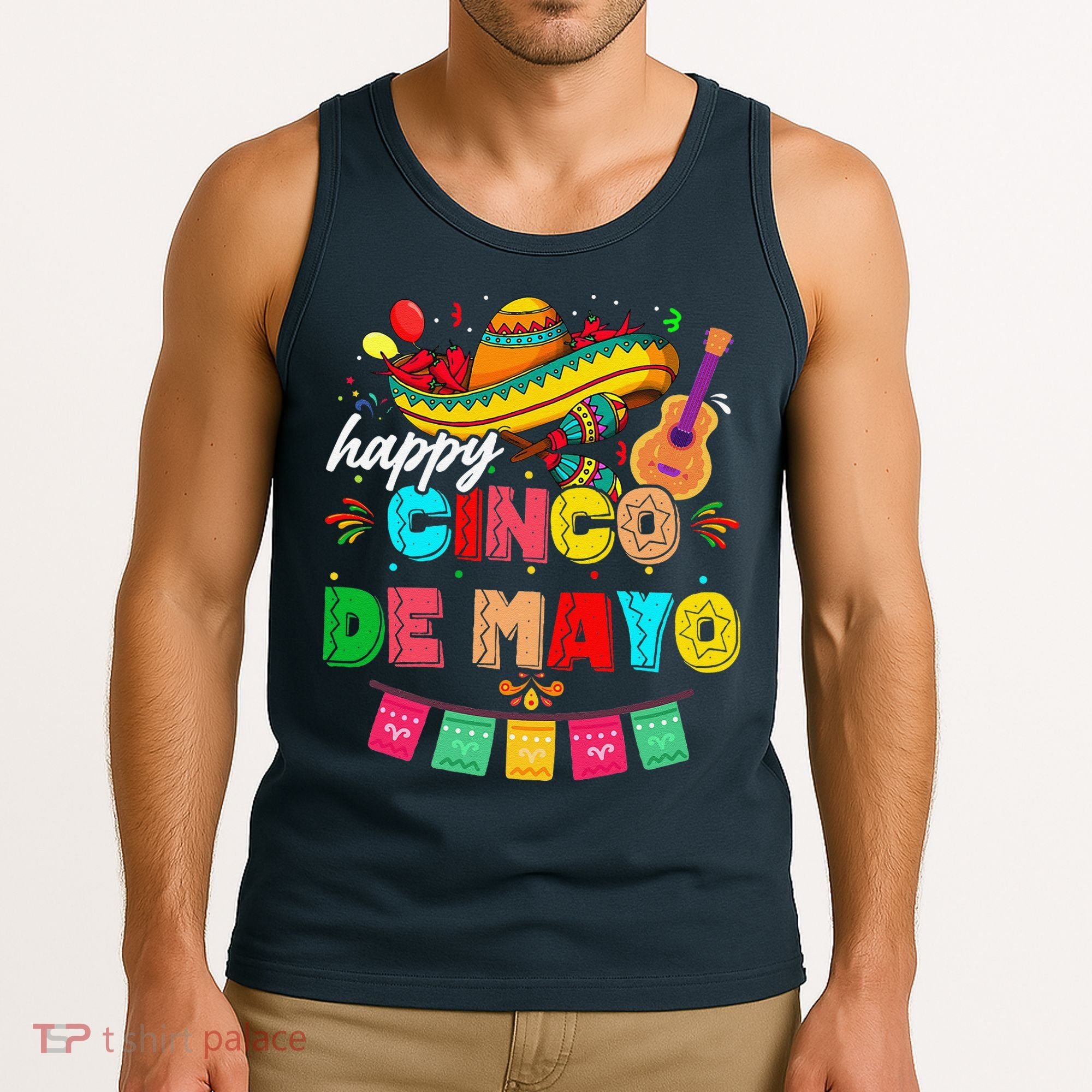 Happy 5 De Mayo Lets Fiesta Viva Mexico Cinco De Mayo Tank Top