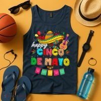 Happy 5 De Mayo Lets Fiesta Viva Mexico Cinco De Mayo Tank Top thumb 4