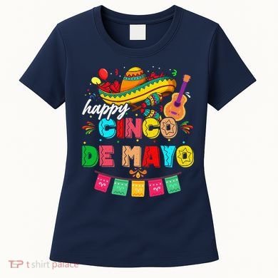 Happy 5 De Mayo Lets Fiesta Viva Mexico Cinco De Mayo Women's T-Shirt