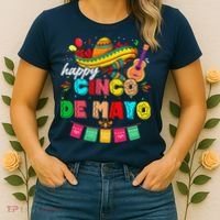Happy 5 De Mayo Lets Fiesta Viva Mexico Cinco De Mayo Women's T-Shirt thumb 2